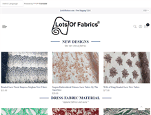 Tablet Screenshot of lotsoffabrics.com